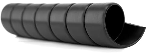 Safeplast ECO Safe-Spirale Hydraulik Schlauchschutz-spirale Ø 25 mm - Schutz für Hydraulikschläuche, Kabelschlauch und Kabel, UV-beständig, Abriebfest und flexibel Kabelspirale, schwarz, 6m Länge