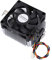 Dpofirs CPU-Kühler mit ausgezeichneter Wärmeableitungsleistung, 12 V, Hydrauliklager, 2200 U/min, High Speed 7015 Silent Fan, ideal für AM2, AM3, AM3+, FM1, FM2, FM2+, 10.7 cm, Desktop, Laptop