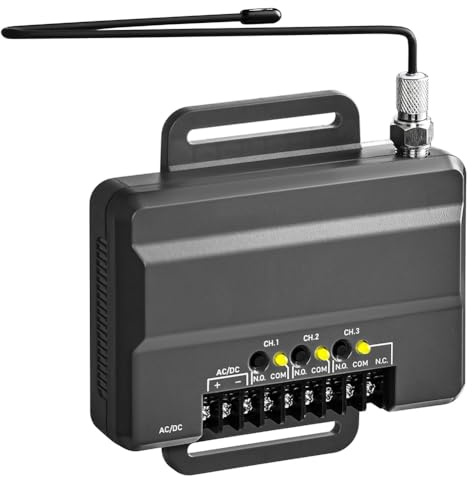 Jrudjsnhhty Receptor Universal 850LM: Abridor de Puertas y de Garaje. el 850LM Puede Controlar Hasta 3 Puertas o Abridores de Puertas de Garaje.