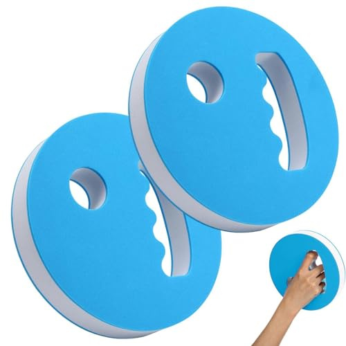 2 Pezzi Dischi Acquagym, Resistenza In Schiuma Da Impugnare, Di In Schiuma Impugnabili A Resistenza Per Adulti Donne Bambini Nuoto Acquatico Fitness Allenamento Sportivo