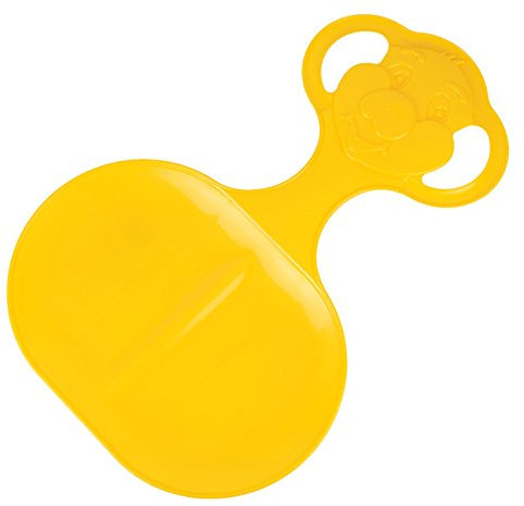 Schneerutscher für Kinder Schneeflitzer Poporutscher Rutschteller Wintersport(gelb)