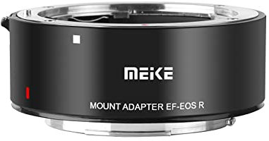 Meike MK-EFTR-A - Adaptador de Lente de Metal EF-EOSR Convertidor de Montaje de Enfoque automático para Lentes Canon EF/EF-S a cámaras EOS-R EOS-RP R5 R6 C70 y Red Komodo