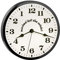 SELVA Wanduhr Linksläuferuhr – Rückwärtsläuferuhr – Ostfriesenuhr – Party-/JUXUHR – Lustiger Aufdruck: „Manchmal läuft Alles verkehrt“ – Material: Kunststoff – Quarzwerk – Maße: Ø 21 cm – 345435