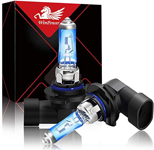 WinPower HB4 9006 55W ampoules de phare antibrouillard halogène 5000K blanc chaud Super lumineux Hi/Lo lampe de phare 12V voiture, 2 pièces