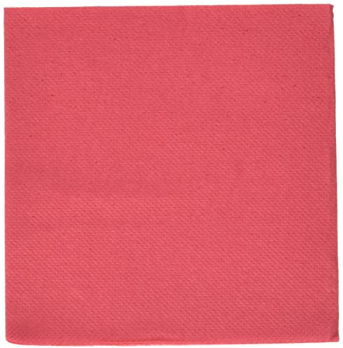 Le Nappage - Papierservietten Tex Touch - Farbe Rot - FSC®-zertifizierte Servietten - Recycelbar und biologisch abbaubar - Packung mit 50 roten Servietten Größe 24 x 24 cm
