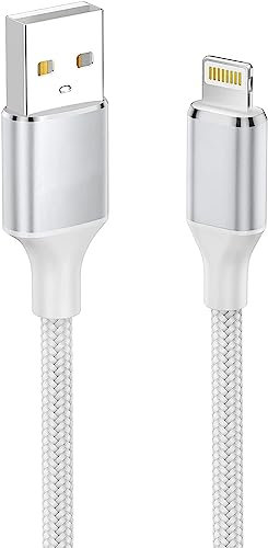 Yosou iPhone Charger Cable 2m, MFi Certified Lightning Cable Fast Charging, Braided iPhone Charger Nylon USB Charging lead for iPhone 14 13 12 11 Pro Max Mini XS XR X 10 8 7 Plus 6s 6 SE,iPad and iPod