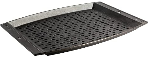 LODGE L15RCGT Topper per griglia in ghisa, 38 x 30 cm, Nero