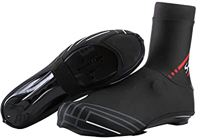 Santic Surchaussures Velo Homme Overshoes Cyclisme Couvre Chaussures Cyclisme Homme Noir L