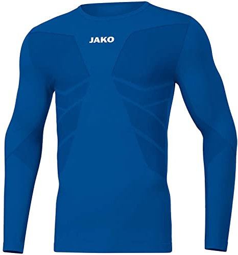 JAKO Herren Longsleeve Comfort Recycelt, Sportroyal, L