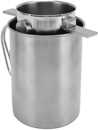 HUSHUI Set per Caffettiera pour over, Tazza per Caffettiera pour over in Acciaio Inossidabile con Coperchio Filtrante e Barattolo per Campeggio da Viaggio