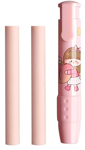 Huvqianu Gommes rétractables en caoutchouc pour | Gomme pour l'écriture et le dessin, gomme à crayon avec motif de dessin animé | Gomme à crayon pour fournitures scolaires pour, école