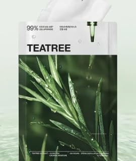 DIHEAL Teatree Essential Mask lugnande fuktmask 5 x 24 ml lugnande mask