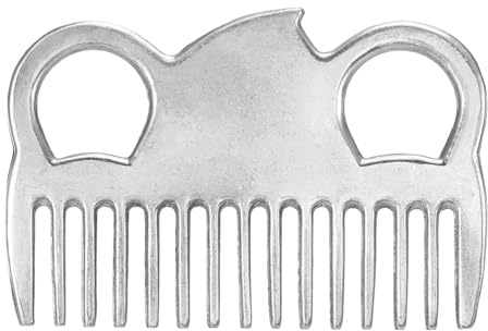 aqxreight Pettine per Cavallo in Lega di Alluminio Pettine per Coda per Criniera Strumento per Toelettatura per in Metallo 6.5IN / 3.9IN / 3.5IN / .2IN la Tua Scatola per la Toelettatura per (3,9