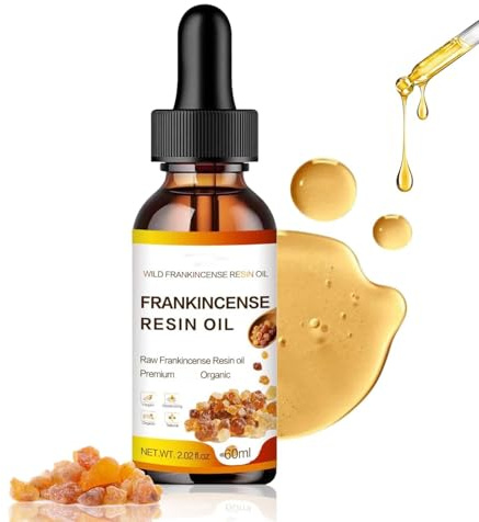 Huile Essentielle Encens 60ML,Frankincense Essential Oil,Huile Essentielle Aromathérapie & Naturelle pour Visage,Diffuseur, Humidificateur, peau,corps,cheveux,bougie,savon, l'arôme de massage