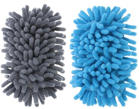 2pcs Dry Erase Eraser Blue Chenille Sponge Board Cleaner