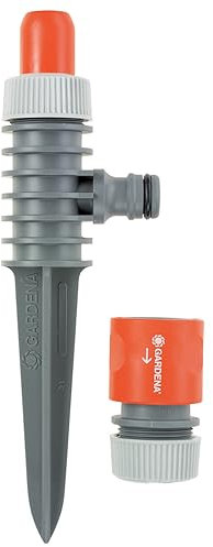 Gardena Classic Sprühregner-Aktion: Kreisregner auf Spike montiert, feiner Sprühnebel zur schonenden Bewässerung, einfach und fest im Boden fixierbar, für Anschluss an Gartenschlauch (969-20)