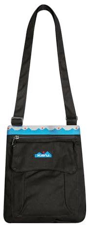 KAVU Keeper Umhängetasche aus Segeltuch, halb gepolstert, Schwarz