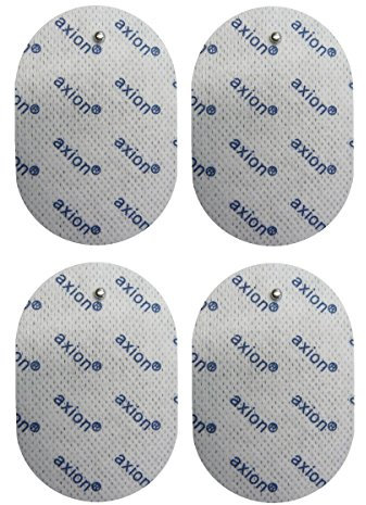 4er Set ovale Elektroden-Pads - kompatibel mit EMS- & TENS-Geräten von Panasonic