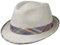 LIERYS Carsten Leinenhut Trilby Damen/Herren - Made in Italy - Strandhut aus 100% Leinen - Hut mit Karo-Hutband - Stoffhut mit Innenfutter aus Baumwolle - Frühjahr/Sommer beige 56 cm