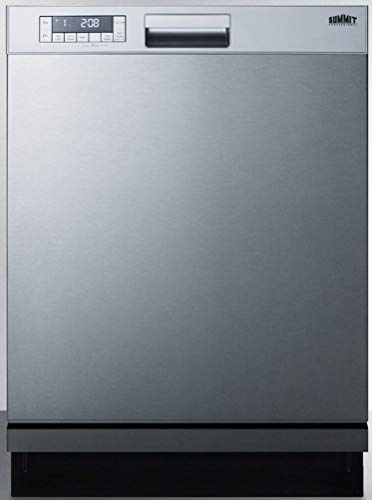 Summit Appliance 24 in. Stainless Steel Front Control Smart Dishwasher Digital 120-VOLT- DW2435SS