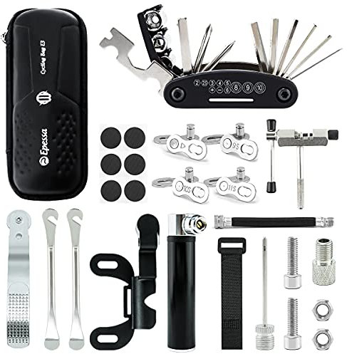 Epessa Bicycle Bike Storage Bag for Cycling,Bicycle Repair Tool Bag with Sealed Zipper for Bicycle Water Bottle Cage (Bottle Bag with Repair Tools)