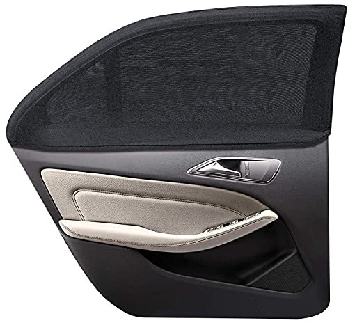 Trusiel Sonnenschutz Auto,Sonnenschutz Auto Baby mit Zertifiziertem UV Schutz für Kinder Baby Erwachsene Haustiere, Universal Sonnenblende Auto Netz,Autofenster Sonnenschutzrollos Heckscheibe (XL)