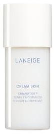 LANEIGE Cream Skin Toner & Moisturizer Mini: Lightweight Refillable Korean Milky Toner with Ceramide & Peptide for Hydration, Firming, & Barrier Support