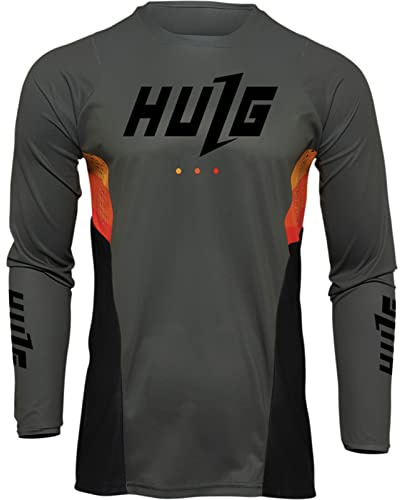 Herren-Radtrikots, T-Shirt,Fahhradtrikot MTB Rennrad Trikot,Motocross-Jersey Langarm | MX Enduro | Atmungsaktiv | (Style-03,XXL)