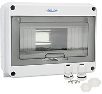MOLLOM 8 Way Circuit Breaker MCB Distribution Protection Box