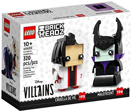 LEGO Brickheadz Disney Cruella De Vil #195 and Maleficent #196 Set 40620