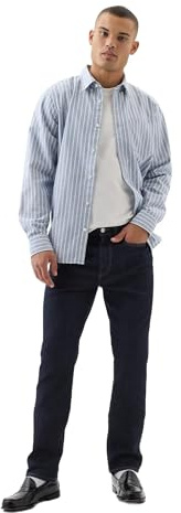 GAP Men's Slim Fit Jeans, Rinse Washed Indigo, 32W x 34L