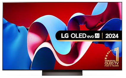 LG OLED55C45LA 55-Inch OLEDevo 4K UHD Smart TV, (α9 AI Processor Gen7, Dolby Atmos, Freeview Play and Amazon Alexa, 120Hz), Umber Brown [Model 2024]