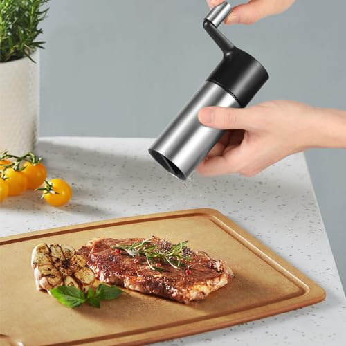 GWCYMYD Manual Spice Mil, Stainless Steel Nutmeg Grinder with Adjustable Coarseness, Ergonomic Nutmeg Grinder Mill Grater for Kitchen Cooking