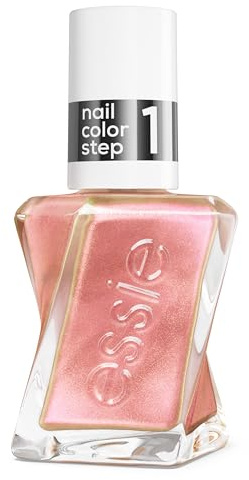 Gel by essie Gel-like Nail Polish, Up to 15 Days of Wear, No UV Light, Frost Yourself Metallic Blush Pink Nail Polish, 13.5ml
