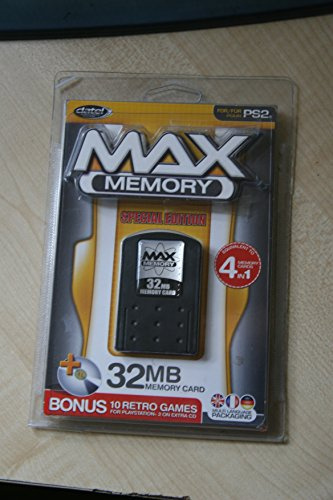 Datel Max Memory - Flash memory module - 32 MB - Sony PlayStation 2 Memory Card - black