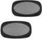tomzz Audio 2800-005 Rejilla de Altavoz para Altavoces de 4 x 6 Pulgadas Anillo de plástico Negro de 2 Piezas con Juego de Rejillas metálicas