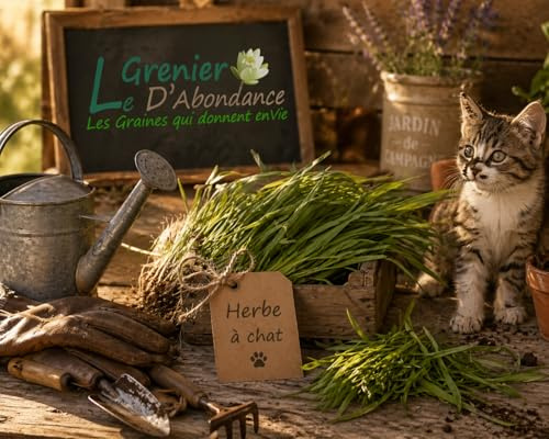 Mille graines à semer - Le Grenier d'Abondance - HERBE à Chat - Complément alimentaire pour le transit