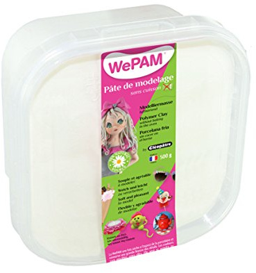 WePAM PFWBBB-500 - Pasta modellante ad aria, 500 g, colore: Bianco