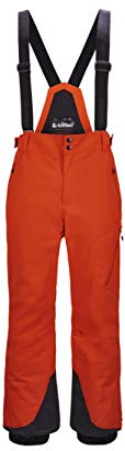 Killtec Herren Kuopio MN Ski PNTS Funktionshose Mit Abnehmbaren Trägern, Kantenschutz Und Schneefang, orange, XXL