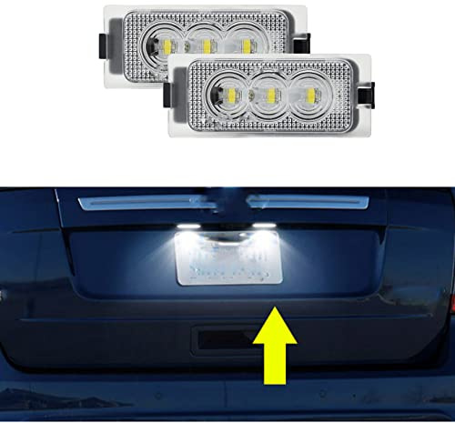 2x LED Kennzeichenbeleuchtung für Ford Edge Escape Mercury Auto Kennzeichenbeleuchtung hinten weiß