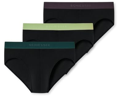 Schiesser Herren 3 Pack Slips Bio Baumwolle Multipack - 95/5 Organic, Sortiert 8_180193, 6