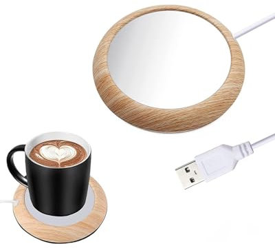 MYMULIKE Riscaldatore per tazze da caffè - Scaldacazze, con USB, per tè, acqua, latte per scrivania, scalda tazze da caffè da scrivania casa, ufficio