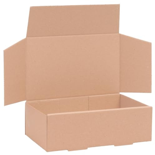 verpacking petit colis DHL Brun 240 x 160 x 80 mm [taille et quantité au choix] petits cartons d’expédition à simple cannelure 25 pièces
