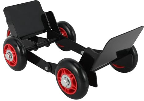 Runfarr Pattini per pneumatici da moto, ruote di emergenza, carrello per pneumatici piatti, strumento di spostamento universale per moto, scooter, dirt pit bike e bici elettriche