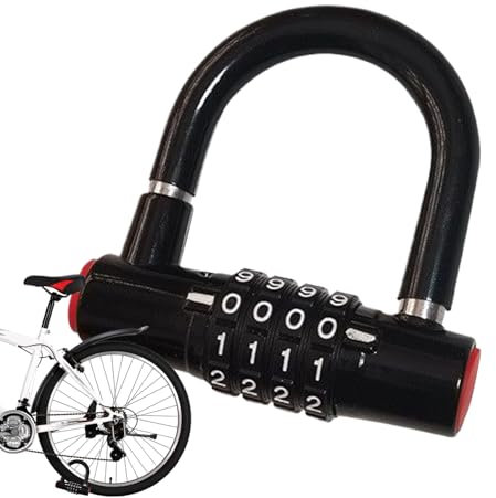 Lucchetto con codice, lucchetto con combinazione, impermeabile, antifurto, per bicicletta, per uomini e donne, viaggi, attività all'aperto, moto, scooter, cestino da campeggio