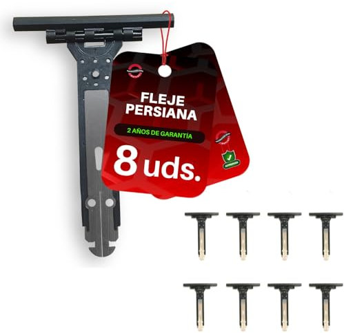 Lot de 8 supports pour volets roulants électriques et manuels | Accrochez des lattes en PVC à l'arbre | Coussinets roulants | Crochet facile à installer avec lame persane