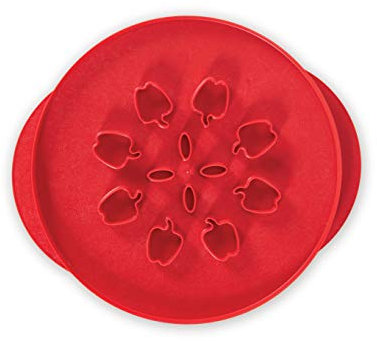 Nordic Ware 4020 - Cortador reversible de manzanas y hojas, acero inoxidable 18/8, color naranja