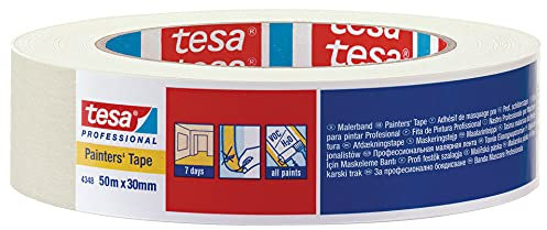 Kreppband tesa 30mm x 50m - 10 Rollen Abdeckband Malerkrepp Krepp Abklebeband