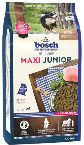 bosch HPC Maxi Junior | Hundetrockenfutter zur Aufzucht großer Rassen (ab 25 kg) | 1 x 3 kg