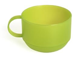 Excelsa Rainbow Tazza Jumbo 0.50 Litri, Plastica, Verde, 11 x 11 x 8 cm